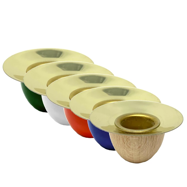 Richard Glaesser Pyramid Candle Holder - Fits 14mm Medium Candle – wooden candleholder