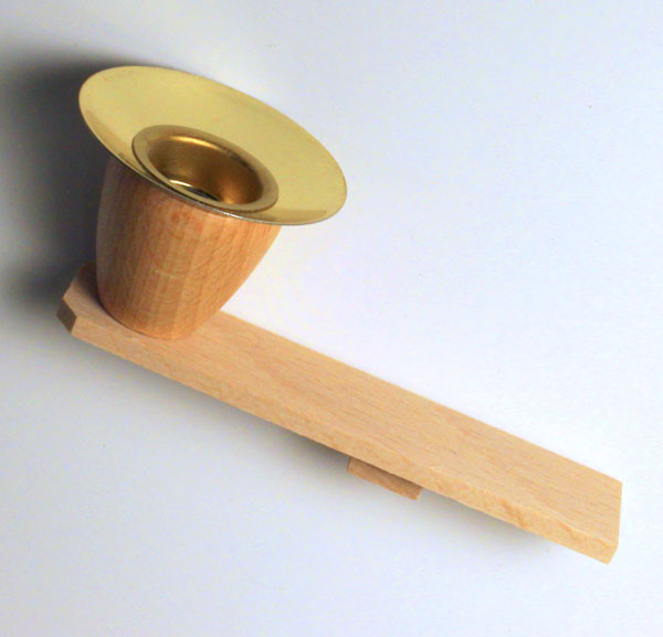 Pyramid Candleholder Large – wooden candleholder by Richard Glaesser