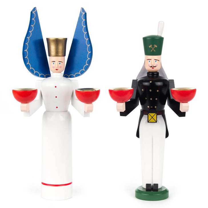 Miner Angel Candleholders