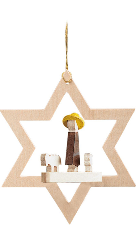 Star Miniature Shepherd German Ornament – Christmas ornament by Richard Glaesser