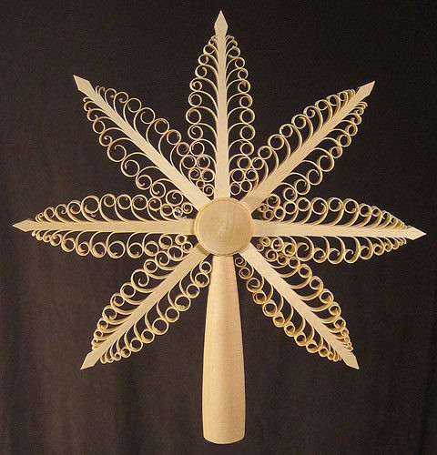 Tree Topper Star German Ornament 1 – alternate view of the Christmas ornament