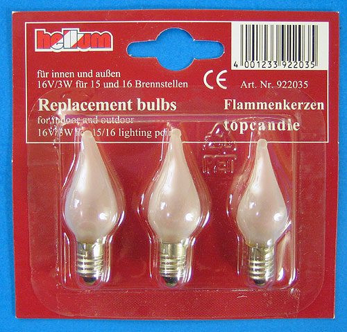 3W Flame Light Bulb – alternate view of the German handcrafted gift