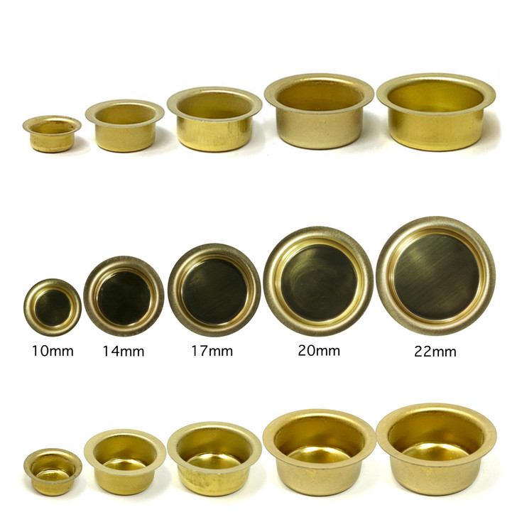 Brass Drip Cup – side view of the German handcrafted gift