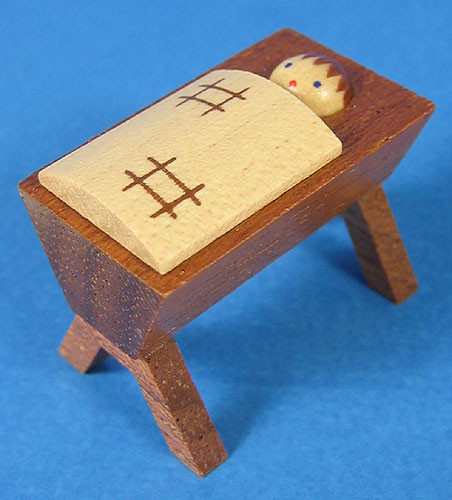 Brown Manger Figurine – Christmas ornament