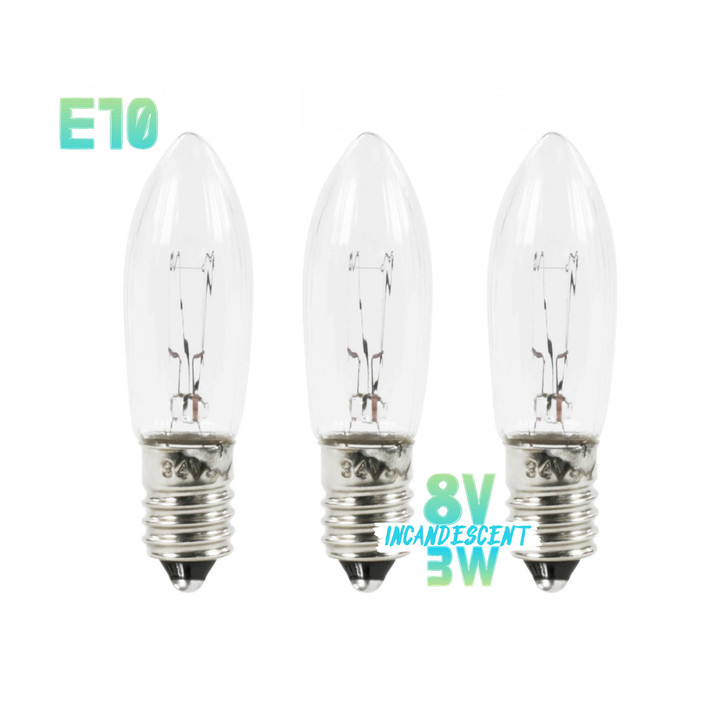 Bulbs 8V 3W Candle Arches Lower level