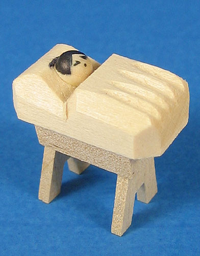Manger Figurine for Pyramid – Christmas ornament by Richard Glaesser
