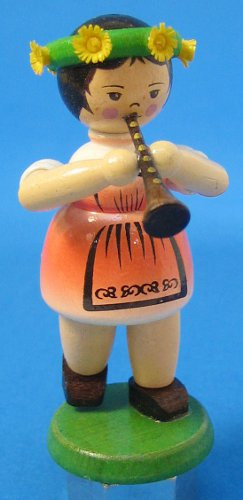 Musical Clarinet Kid Replacement Part Post – wooden figurine by Zeidler Holzkunst GmbH