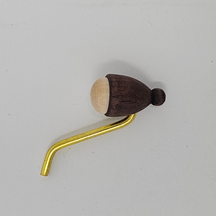 Pipe for Smoker Brown - The bulb part of the pipe measures about 3/4 inch and the total length of the pipe is approximately 1 1/2 inches