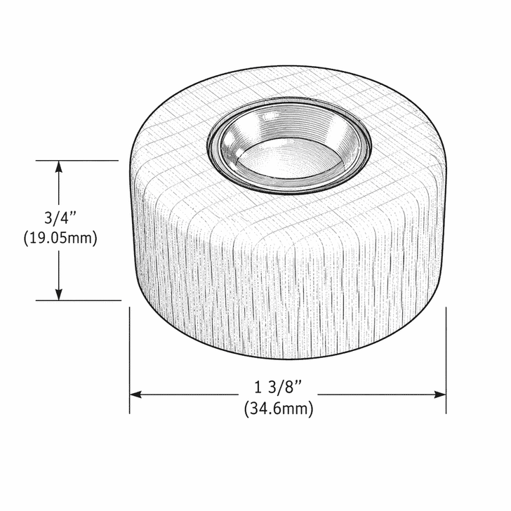 Pyramid Disk Cup Bearing – alternate view of the Christmas pyramid