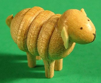 Sheep Figurine Small Rolly – alternate view of the Christmas ornament