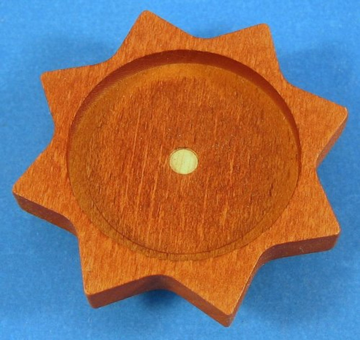 Tea Light Base Star Brown