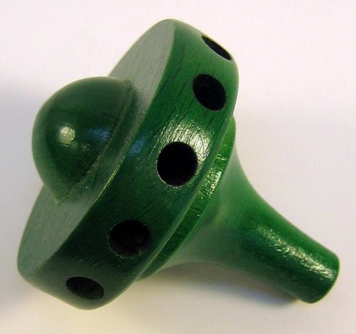 Wooden 1-1/2" Hub Green 12 Holes Small