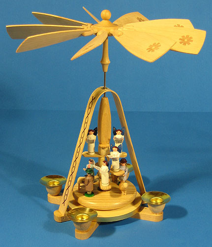 Angel Stairs Christmas German Pyramid – alternate view of the Christmas pyramid