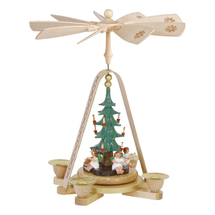 Angels Christmas Tree German Pyramid – Christmas pyramid by Richard Glaesser