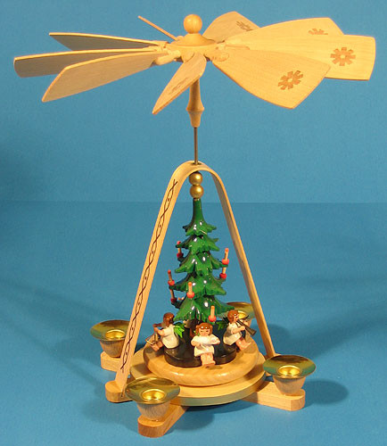 Angels Christmas Tree German Pyramid – alternate view of the Christmas pyramid