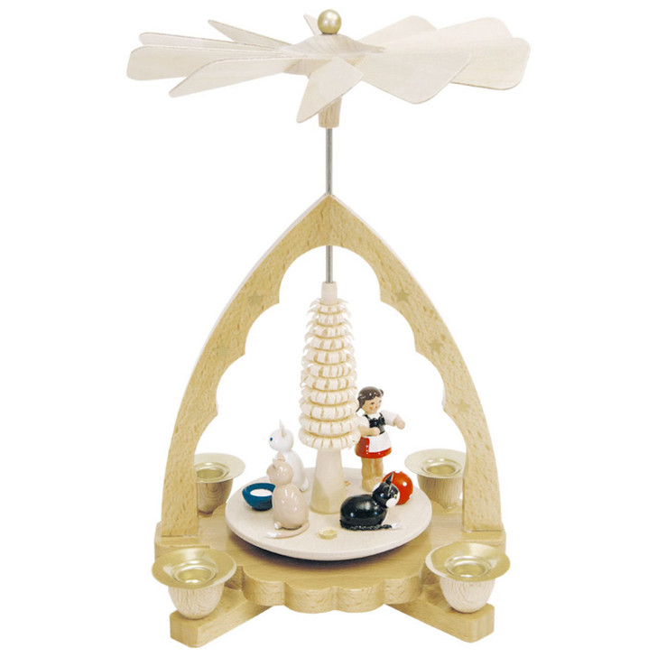 Cats German Christmas Pyramid – Christmas pyramid by Richard Glaesser