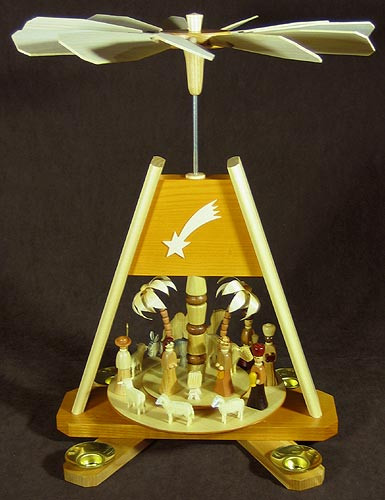 Elaborate One Level Nativity Pyramid – Christmas pyramid