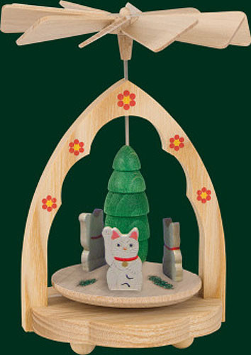 Miniature Pyramid Kittens Cats | Warm Air Pyramid – Christmas pyramid by Richard Glaesser