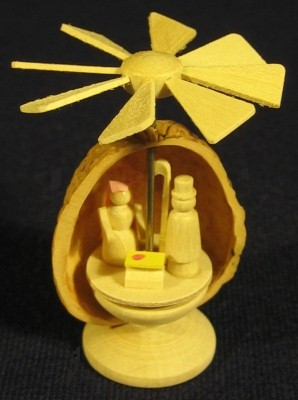 Miniature Nativity Pyramid Nutshell