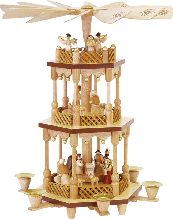 Nativity Christmas Carousel Pyramid – Christmas pyramid by Richard Glaesser