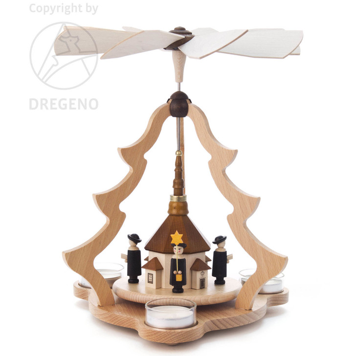 Choir Tree Church Pyramid – side view of the Christmas pyramid