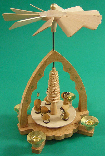 Christmas Children Lantern German Pyramid – alternate view of the Christmas pyramid