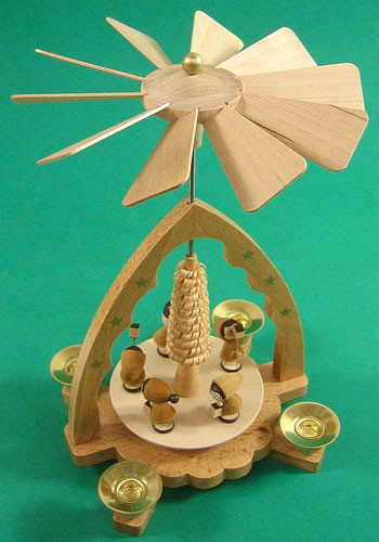 Christmas Children Lantern German Pyramid – detail view of the Christmas pyramid