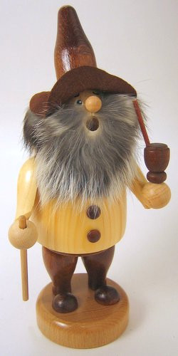 Jolly Wood Gnome Incense German Smoker – alternate view of the German Christmas smoker
