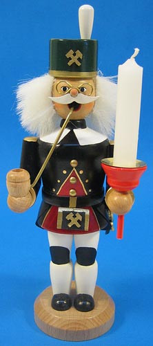 Miner Candleholder German Smoker – detail view of the German Christmas smoker
