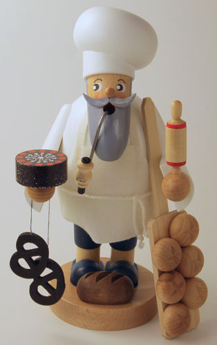 Baker Cakes Breads Incense Smoker | 8.25 Inches Tall – alternate view of the German Christmas smoker