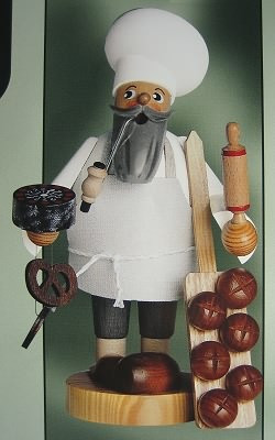 Baker Cakes Breads Incense Smoker | 8.25 Inches Tall – detail view of the German Christmas smoker