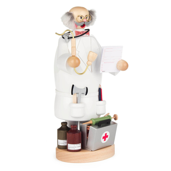 Doctor with Bow Tie German Smoker – alternate view of the German Christmas smoker