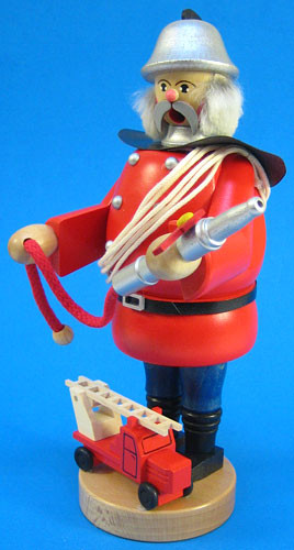 Fireman Truck German Smoker – side view of the German Christmas smoker