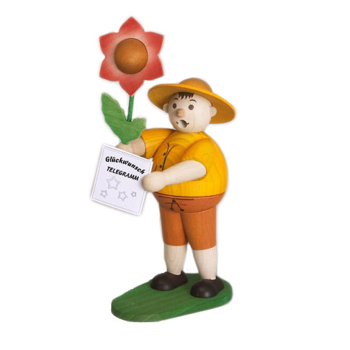 Kalle Guck Red Flower German Smoker – German Christmas smoker by Zeidler Holzkunst GmbH