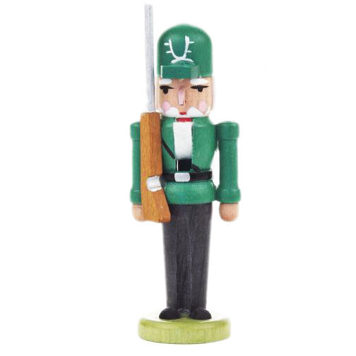 Mini Green German Nutcracker Gun – German nutcracker by Echte Erzgebirgishe Handarbeit