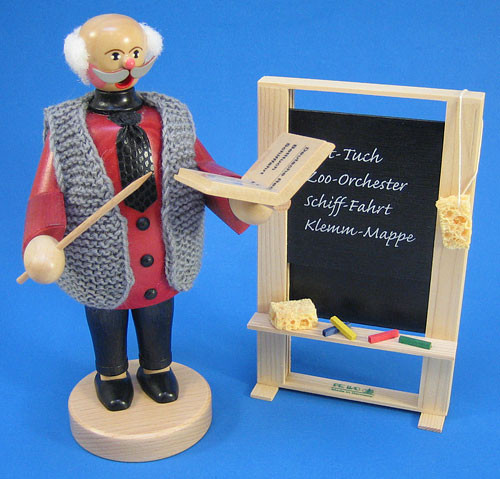 Teacher Blackboard Incense Smoker | 8 Inches Tall – alternate view of the German Christmas smoker