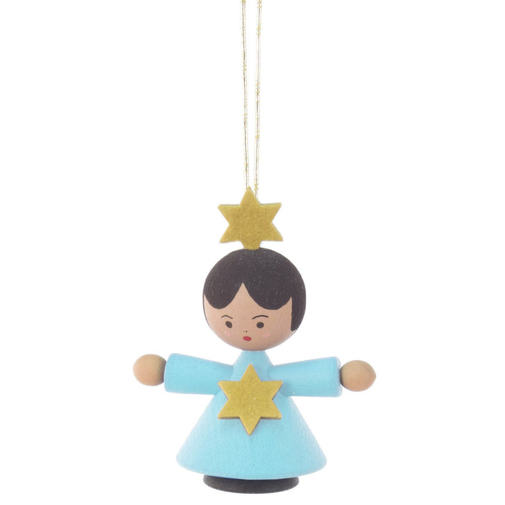 Angel Child Ornament Blue