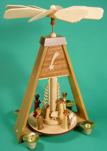 Christmas Carousel Pyramid Nativity – Christmas pyramid by Handwerksbetrieb Fur Holzspielzeug Und