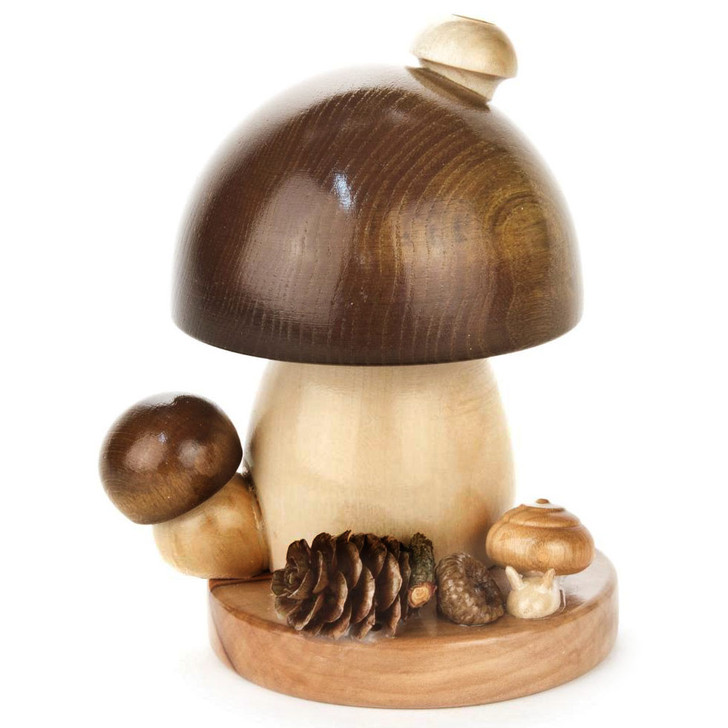 Forest Brown Mushroom German Smoker 146x322x1BR – German Christmas smoker by Wolfgang Ottwald