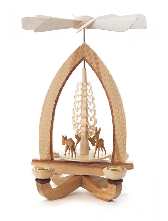Grazing Deer German Pyramid – Christmas pyramid by Peter Lorenz