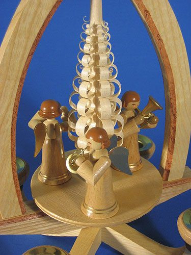 Musical Angels Pyramid – detail view of the Christmas pyramid
