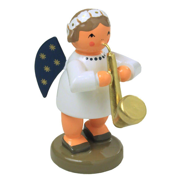 Angel Saxophone German Figurine – Christmas ornament by KWO