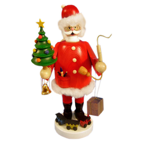 Santa Gift Christmas Tree German Smoker – detail view of the German Christmas smoker