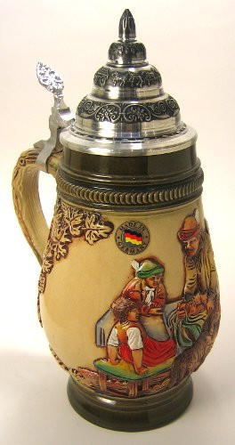 Fox Hunt German Beer Stein – side view of the German handcrafted gift