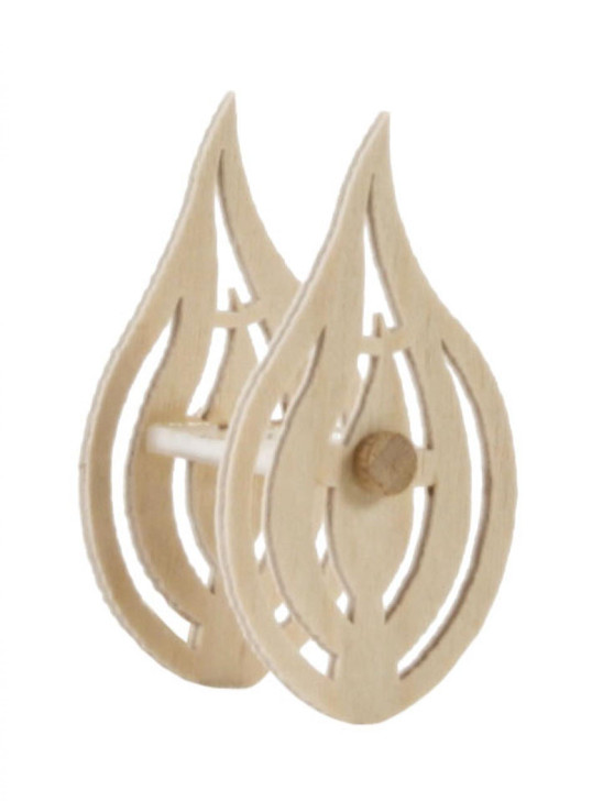 Wooden Flame Schwibbogen Bulb Covers – Christmas light arch