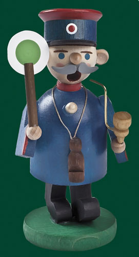Miniature Blue Watchman German Smoker – alternate view of the German Christmas smoker