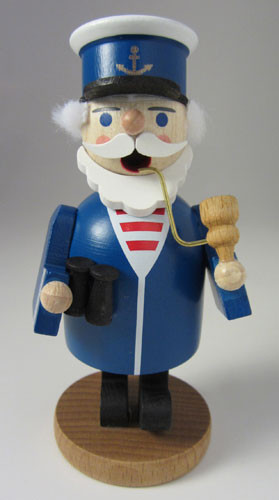 Miniature Blue Sailor German Smoker – alternate view of the German Christmas smoker