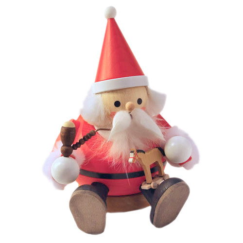 German Smoker Santa Sitting – German Christmas smoker by Richard Glaesser