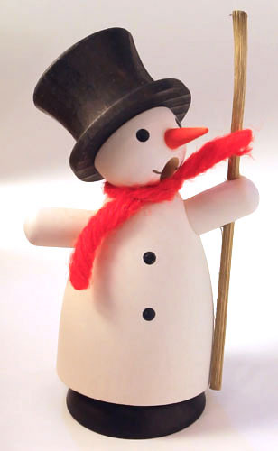 Mini Snowman German Smoker SMD136X148 – alternate view of the German Christmas smoker