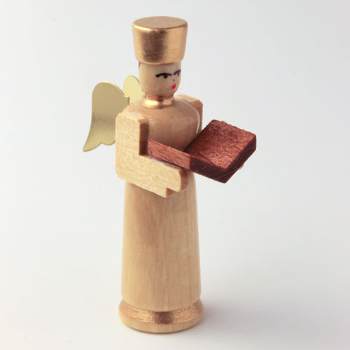 Angel Figurine with Book for Pyramid – alternate view of the Christmas ornament
